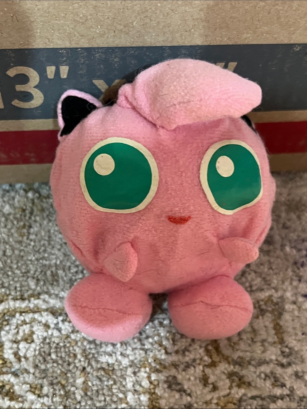 Vintage 90s tomy Jigglypuff Plush 2 in one pokeball Pokemon z31